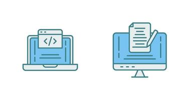 Coding and Note Icon vector