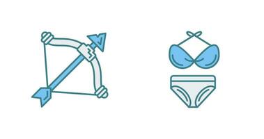 Crossbow and Bikini Icon vector