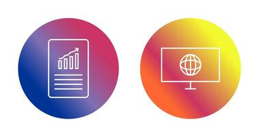 datos archivos y clima global icono vector