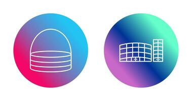 basket and shopping mall Icon vector