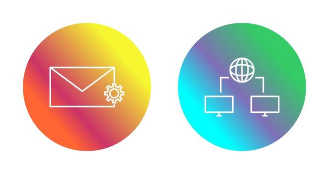message setting and internet connectivity  Icon vector