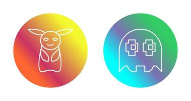 Game Character and Game Character Icon vector