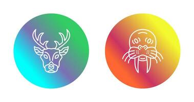 Deer and animal Icon vector