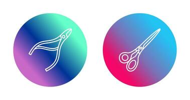 Nippers and Scissors Icon vector