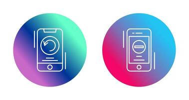 Restart and Remove Icon vector