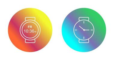 Sports Watch and Wrist Watch Icon vector