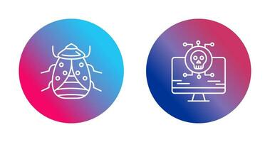 Bug and Virus Icon vector
