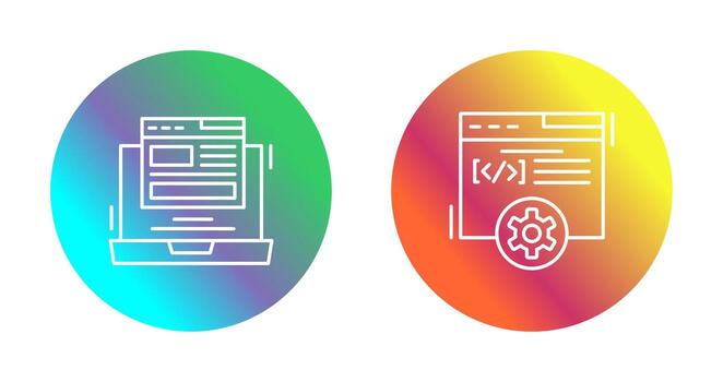 Layout and Development Icon vector
