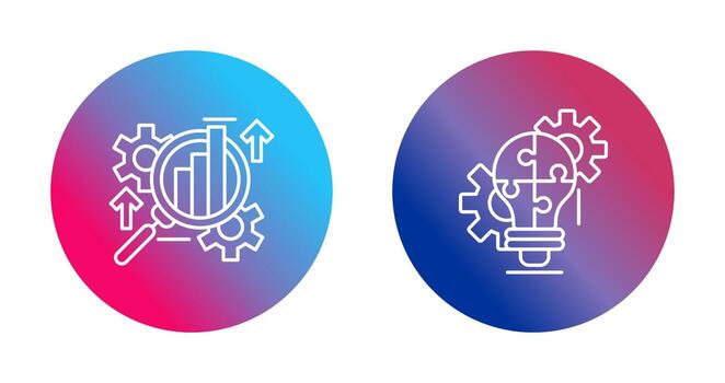 Analysis and Problem  Icon vector