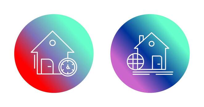 hora y web desarrollo icono vector