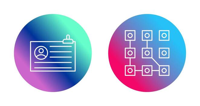 Account and Pattern Icon vector