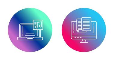 Music and Paste Icon vector