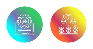 Setting and Light Icon vector