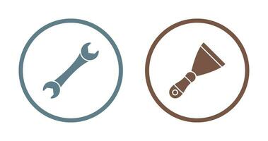 Spanner and Spatula Icon vector