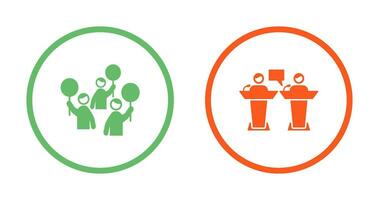 Protest and Debate Icon vector