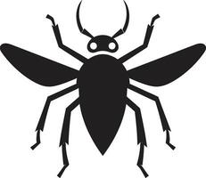 Elegance in Simplicity Black Vector Aphid Symbol Minimalist Elegance Black Aphid Icon in Vector Form