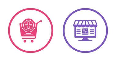Add to Cart and Online Shopping Icon vector