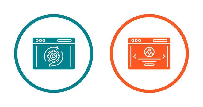 recuperación y web página icono vector