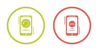Restart and Remove Icon vector