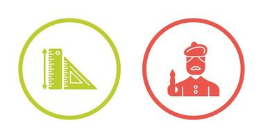 Rules and Artist Icon vector