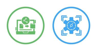 File Share and SEO Performance Icon vector