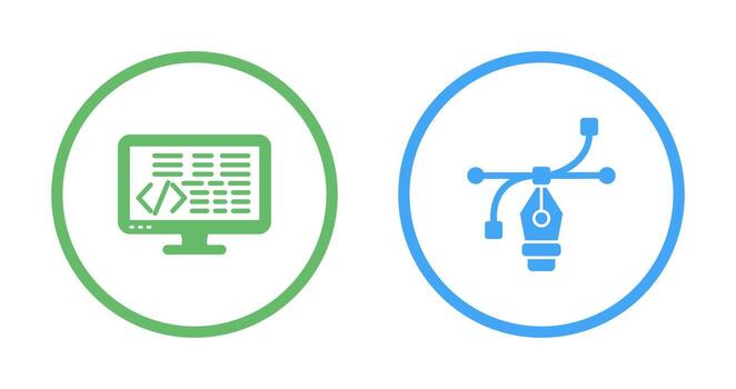 Coding and Vector Icon