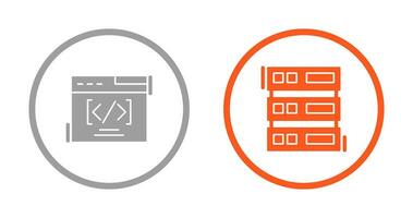 Web Coding ND Server Icon vector