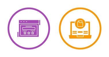 Rating and Data Storage Icon vector