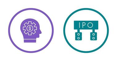 Thinking and Ipo Icon vector