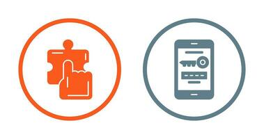 Quick Selection and One Time Password Icon vector