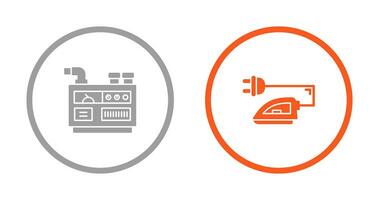 Generator and Iron Icon vector