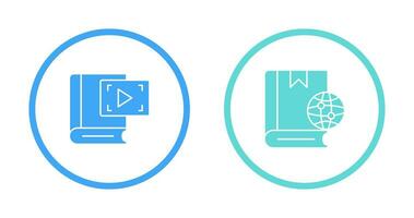 Video Recorder and Globel Icon vector