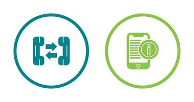 phone call and smartphone Icon vector