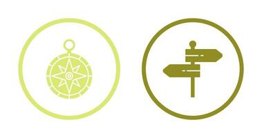 Compass and Direction Icon vector