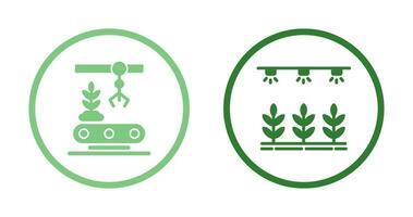 Conveyor and Irrigation  Icon vector