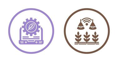 Setting and Light Icon vector