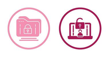 Folder and Access Icon vector