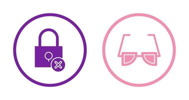 Insecure and Sunglasses Icon vector