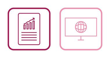 datos archivos y clima global icono vector