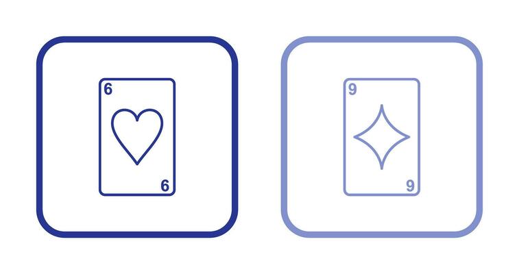 heart cards and diamonds card Icon