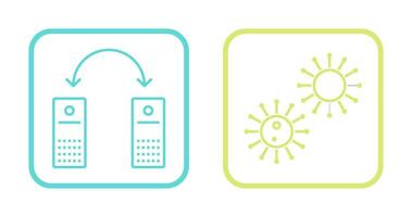 virus and network files  Icon vector