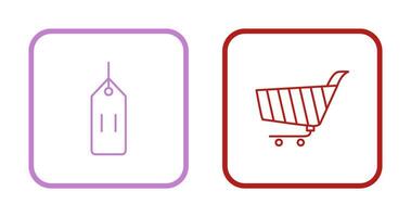 deals and shopping cart Icon vector