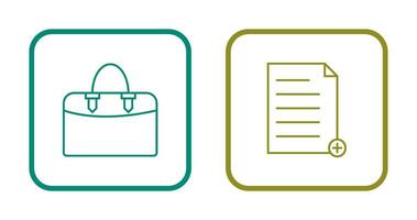 add file and case  Icon vector