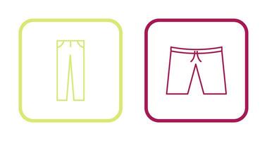 Pants and Shorts  Icon vector