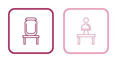 Jar on Display and Monument Icon vector