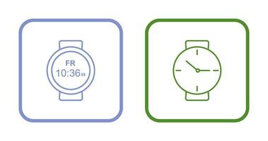 Sports Watch and Wrist Watch Icon vector