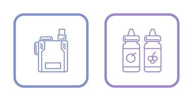 Vape and Vape Liquid Icon vector