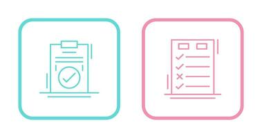 Today to Done Check List and Checkmark Icon vector