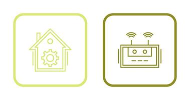 Home Automation and Router Icon vector
