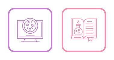 Petri Dish and Chemical Icon vector